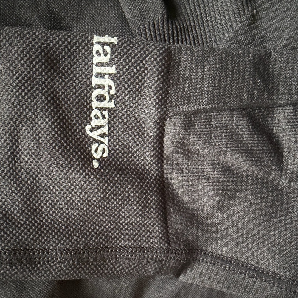 Halfdays Black Textured Sweatshirt